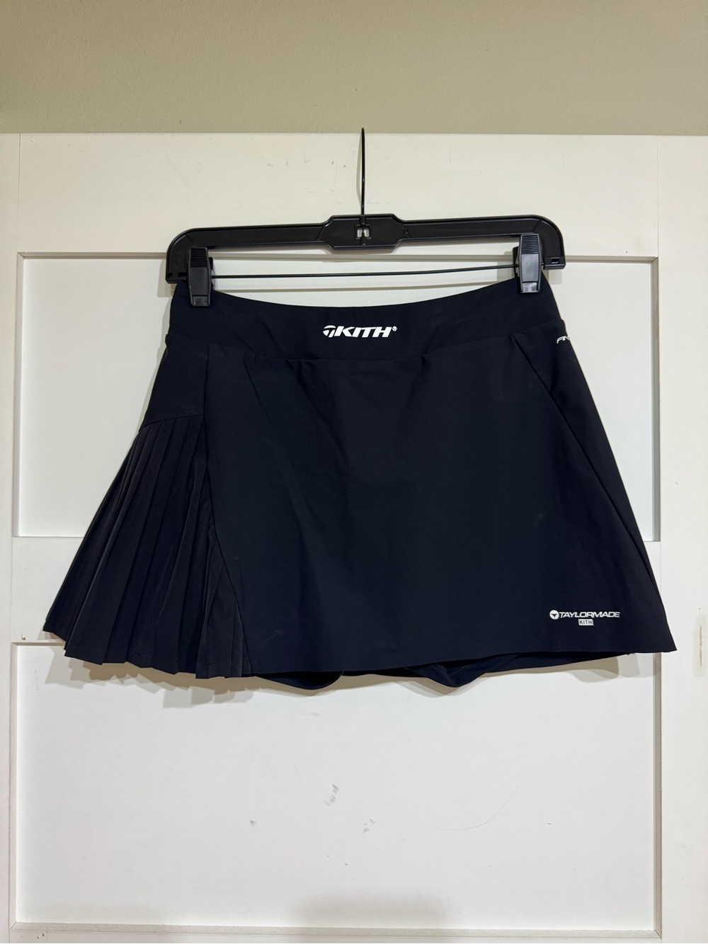 Kith TaylorMade Black Mini Skort with Pleated Side Panel